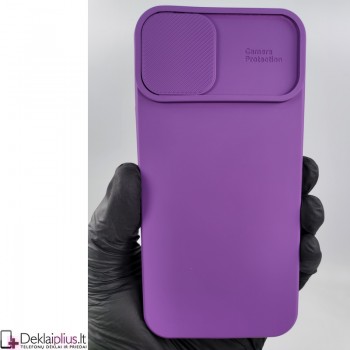 Švelnus guminis dėklas su kameros apsauga - violetinis (Apple Iphone 14 Plus)